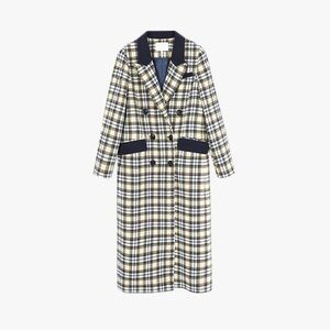 Scalpers Women’s Checkered Jacket with Velvet Collar and Lining in size S.